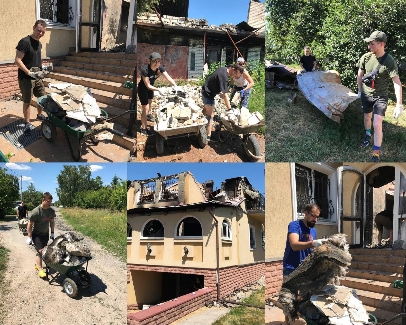 Join.To.IT team helped to restore the damaged house